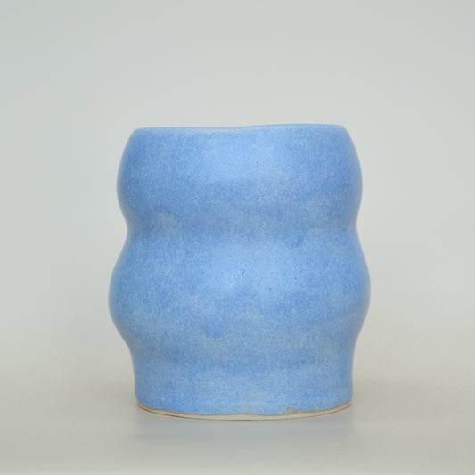 Blue bubble vase